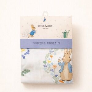 Peter Rabbit Shower Curtain – Beatrix Potter Bunny Floral Bathroom Decor